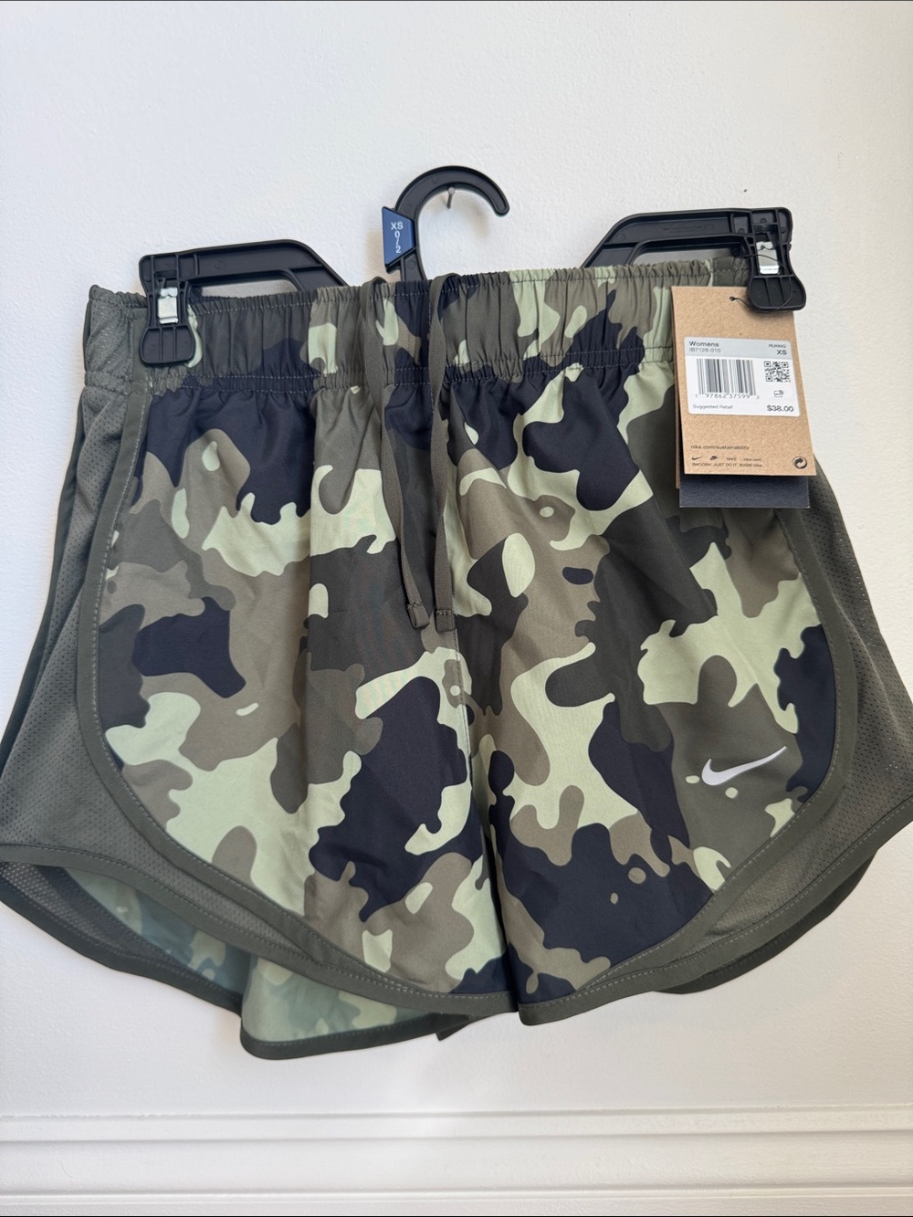 Nike Camo Running Shorts - Olive & Black